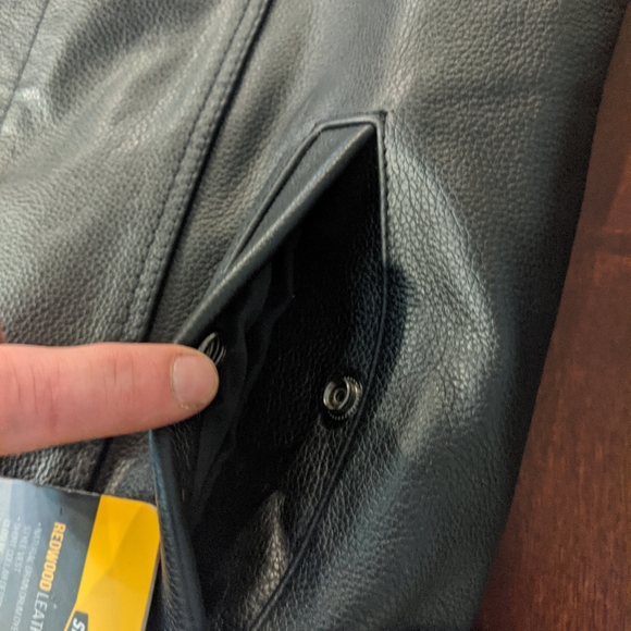 NWT STREET & STEEL CONCEALED CARRY LEATHER BIKER VEST - Picture 8 of 16